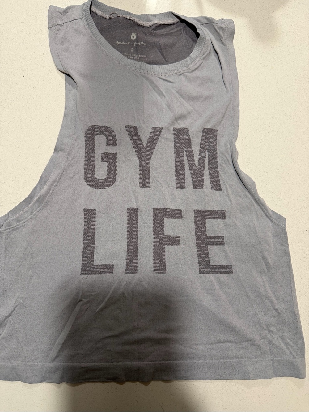 Spiritual Gangster Gray 'GYM LIFE' Sleeveless Tank
